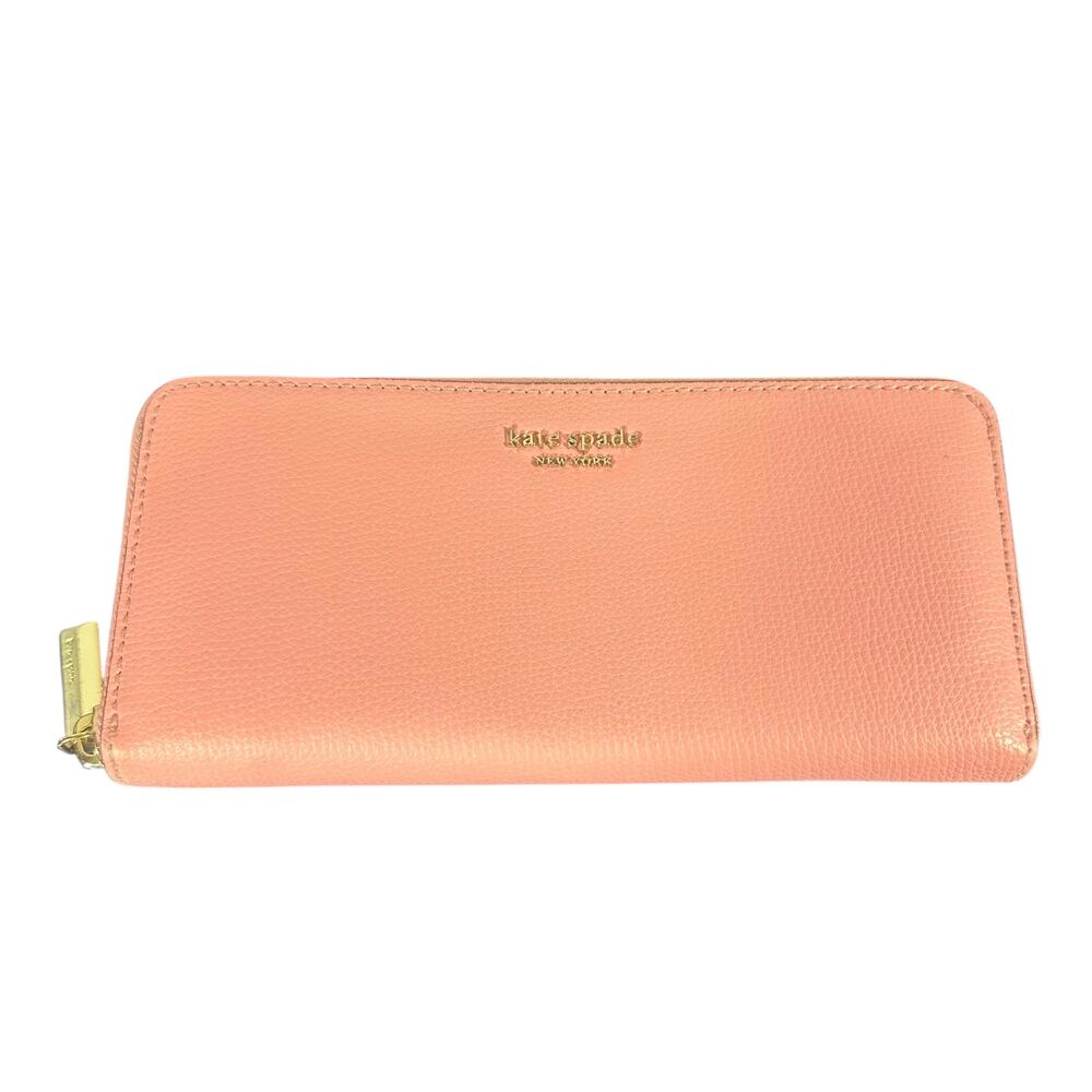 Kate Spade New York Pink Leather Zip Around Wallet